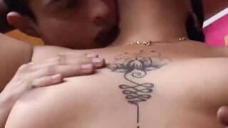 Sexy Latina Babe with Inked Body Gets Rough Hardcore Fucking