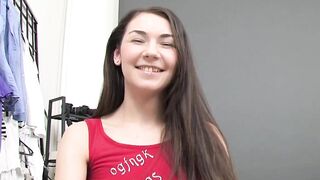 Pole Dancing Hottie - Brunette Babe Stacee Snakes Gets Her Ass Fucked