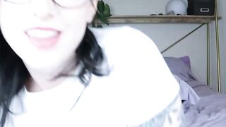Teen Girl Fingers Herself And Wears Thong Panties