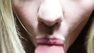 Teen Blondie Loves to Play with Herself - Close-up Pussy Fingering & Orgasm