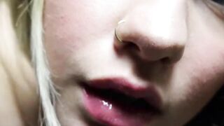 Teen Blondie Loves to Play with Herself - Close-up Pussy Fingering & Orgasm