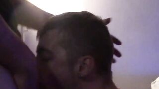 Petite Cutie Swallowing Huge Load From Behind - BTS