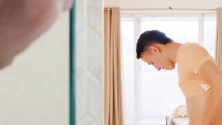 Luccia Mazzini's Shower Time - Anal Sex with Older Man