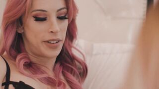 TS Casey Kisse's Wet Panties Filled With McKenzie Lee's Thick Load