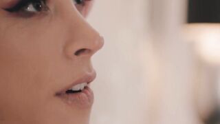 TS Casey Kisse's Wet Panties Filled With McKenzie Lee's Thick Load