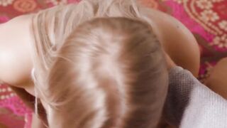Teenage Step-Daughter's Apology - Deepthroat Blowjob & Rimming on Dad's Dick