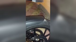 Hotel Room Motorbike Ride & Fuck With A Sexy Blonde Babe