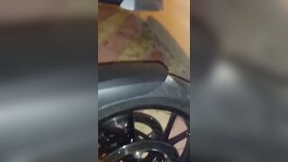 Hotel Room Motorbike Ride & Fuck With A Sexy Blonde Babe