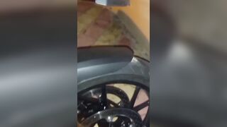 Hotel Room Motorbike Ride & Fuck With A Sexy Blonde Babe