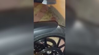 Hotel Room Motorbike Ride & Fuck With A Sexy Blonde Babe