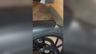 Hotel Room Motorbike Ride & Fuck With A Sexy Blonde Babe