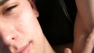 Skinny Blonde Babe Atlas Evans Masturbates To Orgasm And Ejaculates