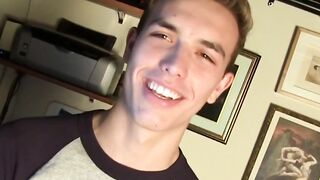 Skinny Blonde Babe Atlas Evans Masturbates To Orgasm And Ejaculates