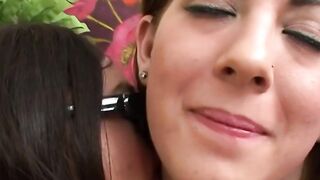 Lesbian Scissoring Intensity - Girls Kissing Passionately in Lingerie