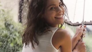 Petite Milf Reveals Big Boobs In The Rain - Exclusive Footage