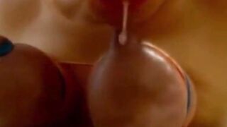 Dominatrix BDSM Mistress Teases Submissive Slave with Her Boob Play & Orgasm Denial
