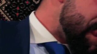 Classy Executives Enjoy Sloppy Blowjob After Card Game - PornPros