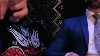 Classy Executives Enjoy Sloppy Blowjob After Card Game - PornPros