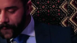 Classy Executives Enjoy Sloppy Blowjob After Card Game - PornPros