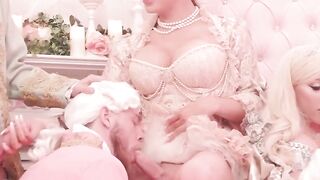 Royal Orgasm Party - Anal Threesome With Three Hot Trans Sexual Babes