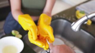 Kitchen HandJob & Blow Job - Hot MILF Momma Vanesssa Marie