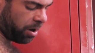 Muscular Hunk Damian Crosses Gets Dirty With His Buddy - Gay Muscle Porn