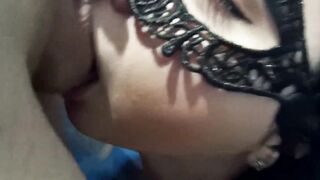 Hot Wife Gives Blowjob And Bath Time Cleanup With Facial Finish