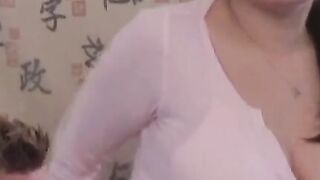 Packing Monster Chick - Big Dick Lesbian Orgy with Curvy Girl Next Door