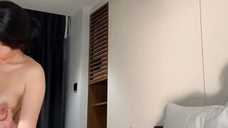 Asian Babe Masturbates Passionately - Hot Asian Girl Fingers Herself