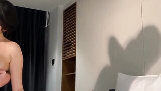 Asian Babe Masturbates Passionately - Hot Asian Girl Fingers Herself