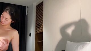 Asian Babe Masturbates Passionately - Hot Asian Girl Fingers Herself