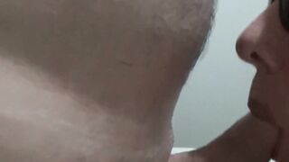 Mature Woman Receives Huge Load on Face - Old Granny Facesitting & Creampie