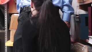 Teens Gone Black - Security Guard Gets A Lesson In Interracial