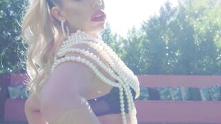 Blondes Get Busted - Hot blonde babe gets caught stripping naked