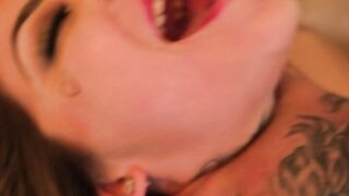 Teeny Tattooed Babe Gets Rough Doggystyle Fucking From Hunk