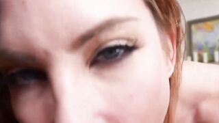Ink-Splattered Red Head Milf Sophie Locke Fucked Hard After Blowjob