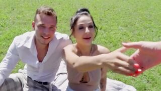 3way Thriller! Hot Blonde Bombshells Share A Hunk's Big Dick In An Epic Hardcore Scene