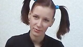 Raven-Haired Redhead Gets A Big Stick In Her Ass - Hardcore Anal Fucking