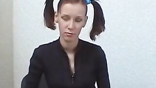 Raven-Haired Redhead Gets A Big Stick In Her Ass - Hardcore Anal Fucking