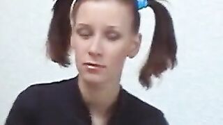 Raven-Haired Redhead Gets A Big Stick In Her Ass - Hardcore Anal Fucking