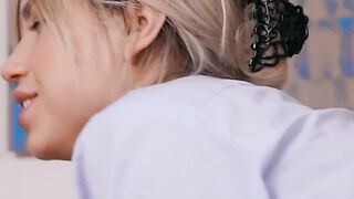 European Babe Endures Intense Pussy Penetrations - Hot Blonde Faceslapped & Creampied
