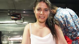 Public Pickup Food Truck Fuck Fest with Sexy Latina Babe - Monica Sierra