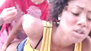 Hot Brunette Maid Facesitting Blowjob & Riding To A Big Orgasmic Creampie