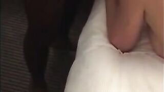 Black-On-Blonde! Hot Wife Shares Husband With A Black Stud For An Interracial Threesome