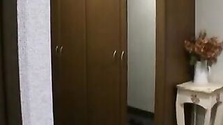 Hot MILF Wife Gives Her Husband A Surprise Blowjob And Rides His Big Dick In Lingerie