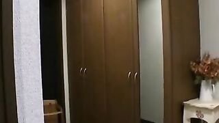 Hot MILF Wife Gives Her Husband A Surprise Blowjob And Rides His Big Dick In Lingerie
