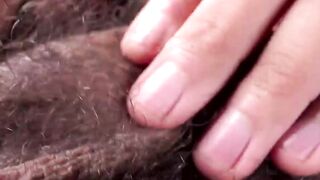 Hair Bear's Messy Masturbate - Hairiest Guy Ever Fucks Himself