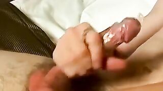 Hot Ass Babe Brandi Love Wanks Off Her Man's Condomed Dick