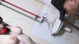Bound Bondage Slut Throbbing Orgasm with Vibrating Dildo & Anal Play