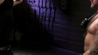 Hair Bear's Flogging & Suspension Orgy with Big Dick Stud - Scene #1